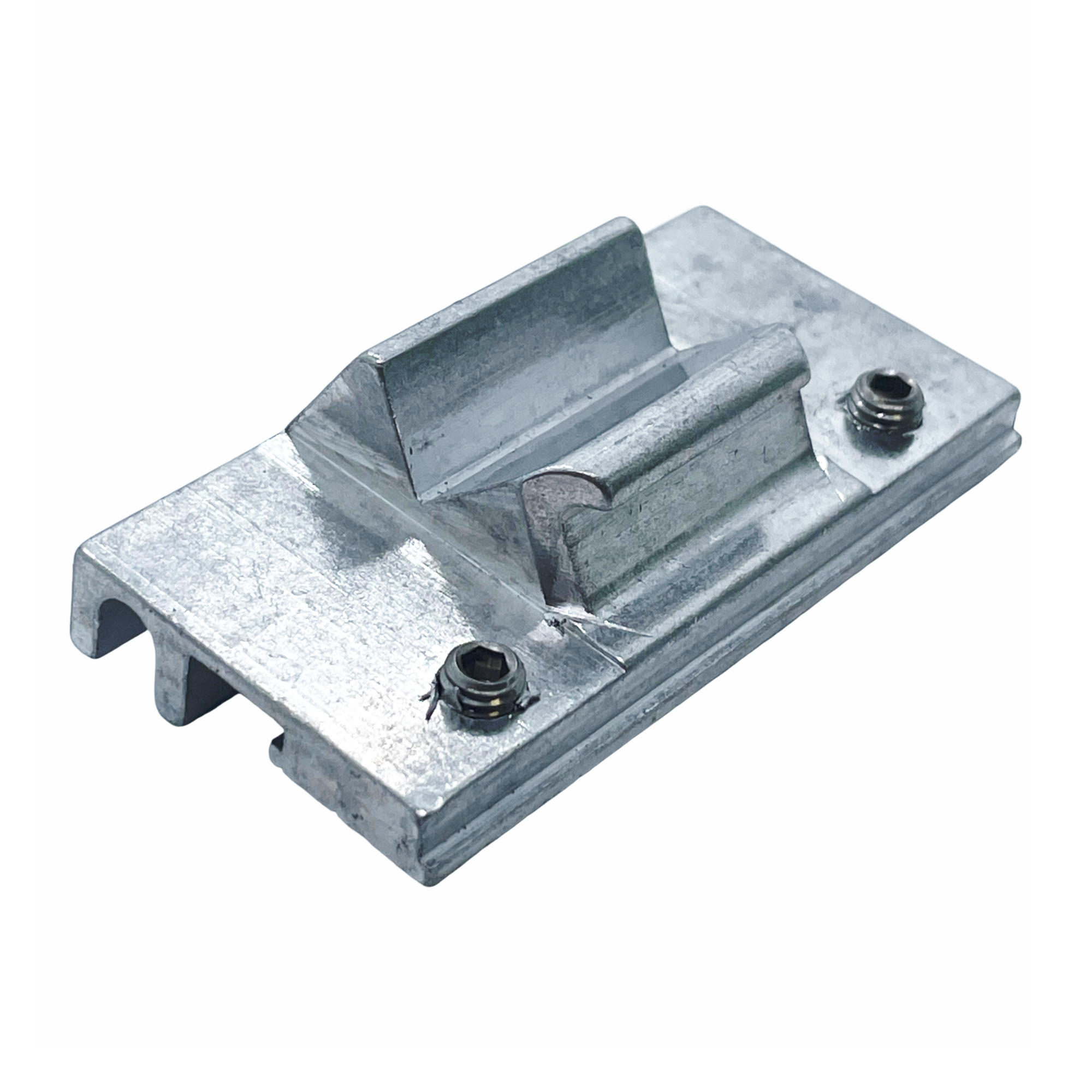 [BA] Hueck Hartmann LM Hinterhakung 138430, metallhalter, Montageplatte, Schraubenlöcher, Nut/Rille, robustes Metall