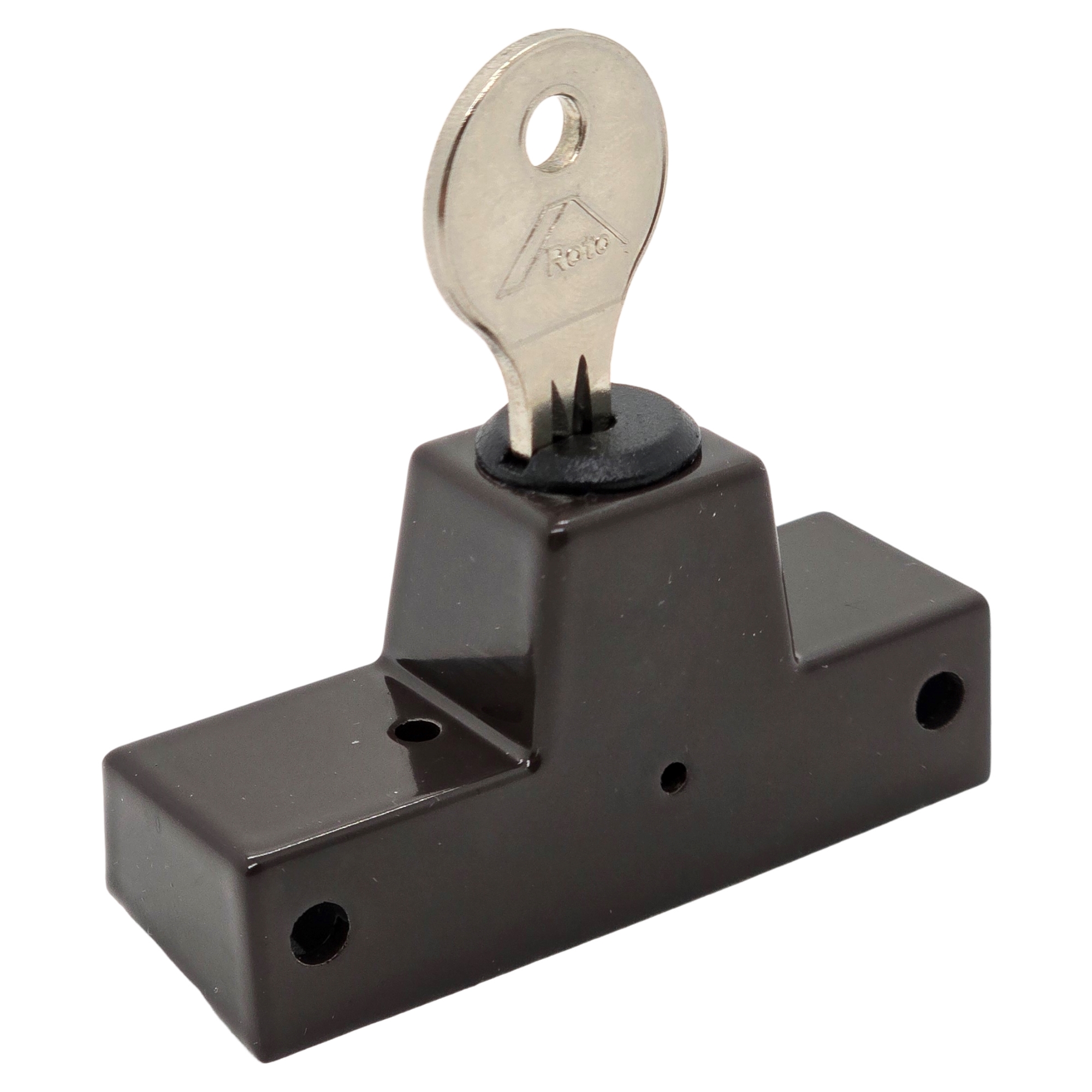 [BA] Roto Drehsperre m.Schlüssel M811A15001 Braun 230152, routing-key, terminal, Schloss, Block, Magnet