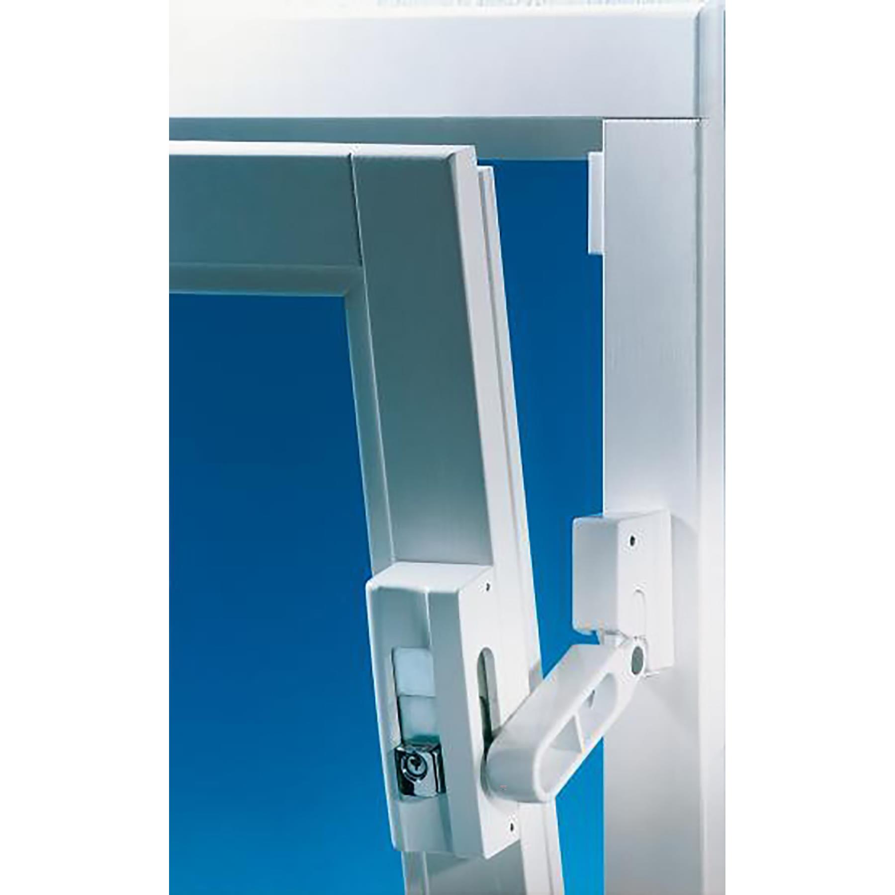 Burg-Wächter BlockSafe BS2 Fenstersicherung weiß braun verschiedenschliessend + gleichschliessend, Tür, Schiebetür