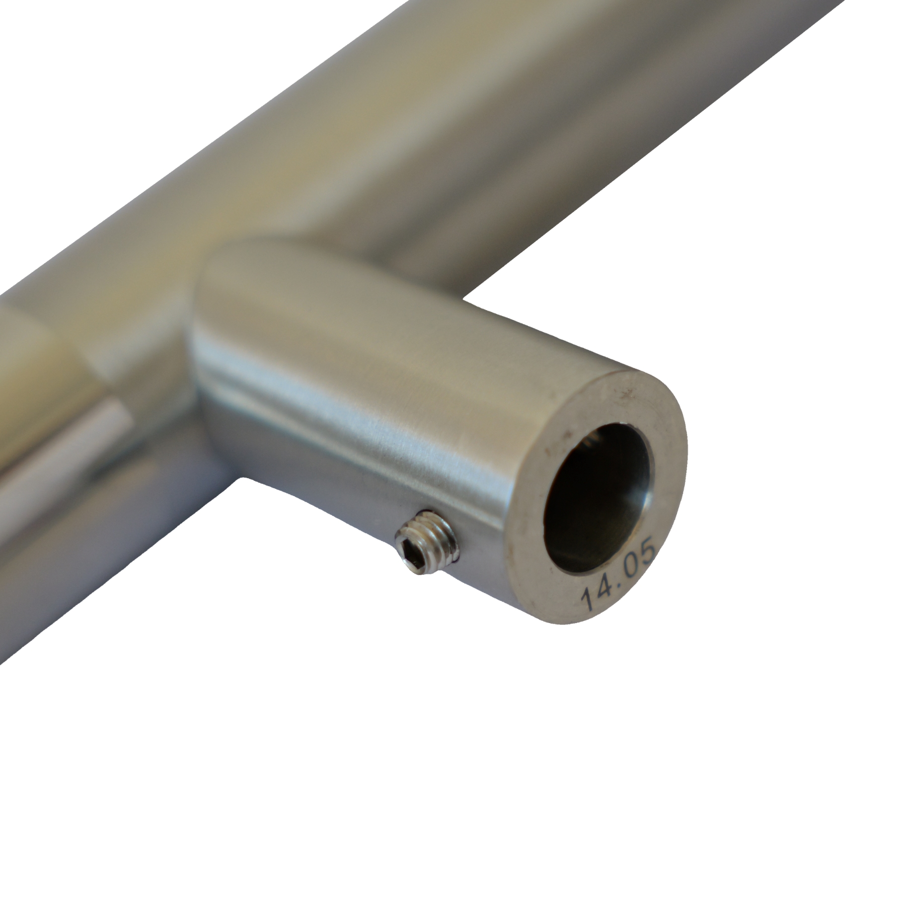 ToniTec® Stossgriff Türgriff 1800 mm Achsmaß 1300 mm mit gefrästen Punkten, Edelstahl fein matt poliert mit Anti-Fingerprint-Effekt, Aluminium