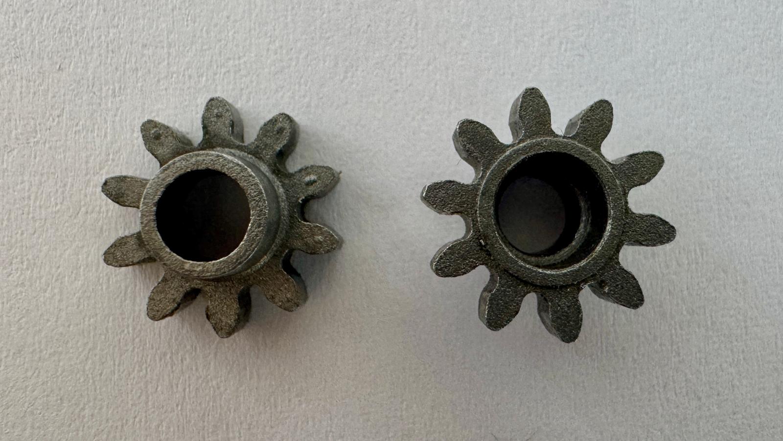[BA] KFV Zahnrad Set klein (zwei Zahnräder), Zahnräder, Metallteil, Gusswerkstück, radiales Zahnrad, Zahnradpaar