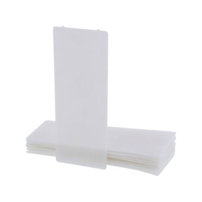 Verglasungsklötze, Klebeband, Plastic, dünn, weiß, stapelbar