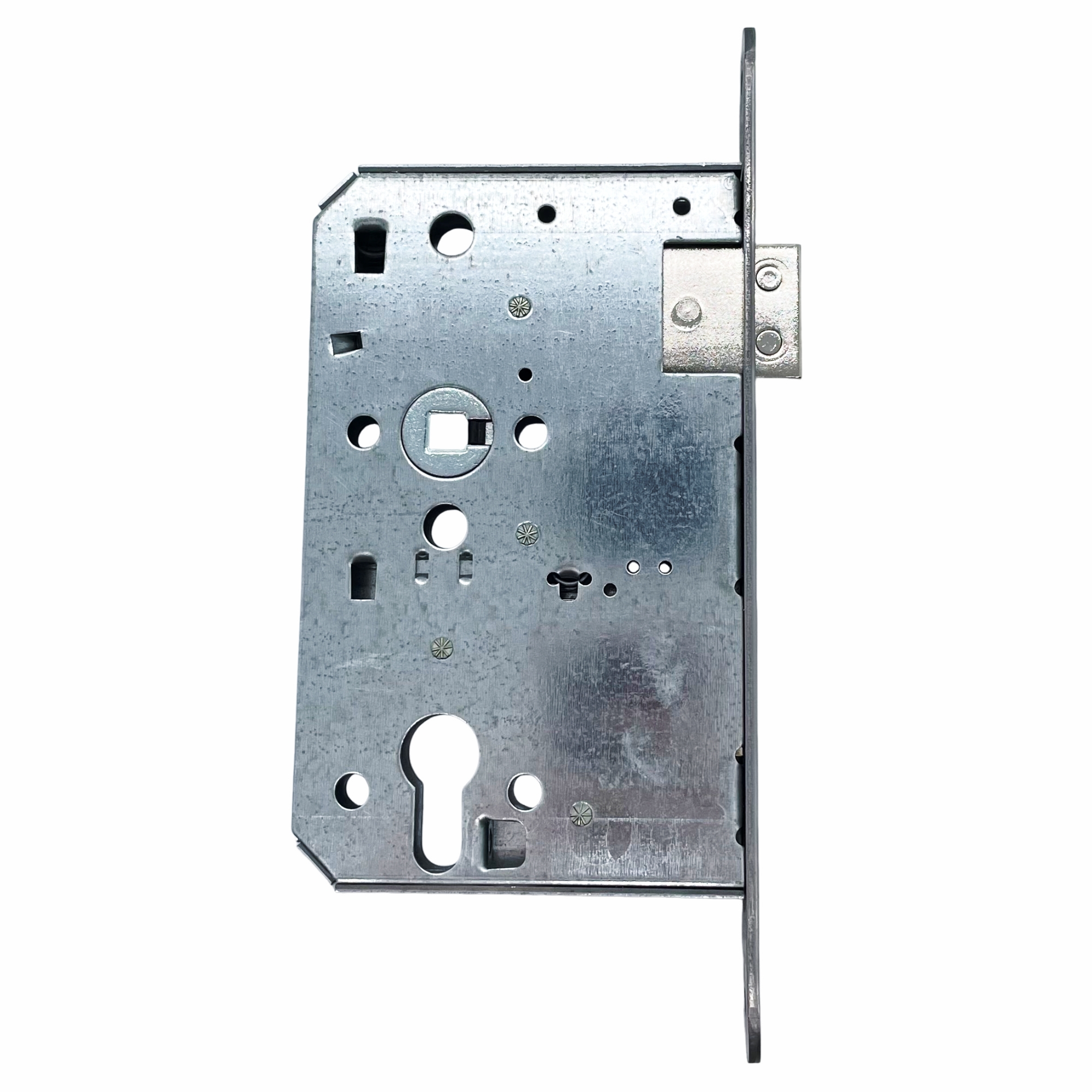 [BA] BMH Einsteckschloss 300 PZW 70/72/8 DIN Links 20x235 rund Edelstahl, Schloss, Schließblech, Metallgehäuse, Türschloss, Schnittstelle